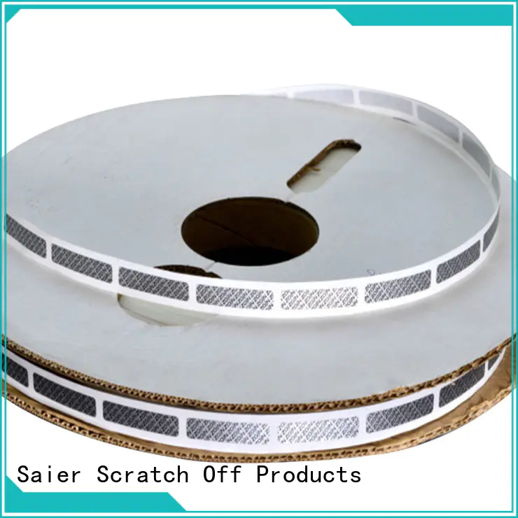 Saier scratch-off label factory price