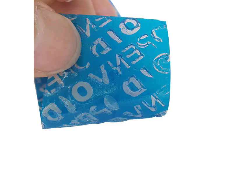 Saier blue security void stickers wholesale