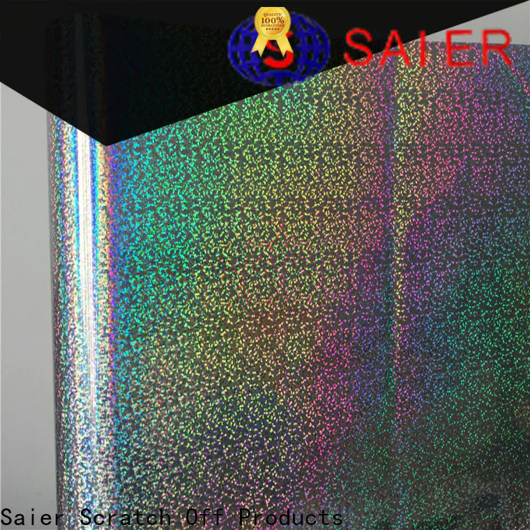 Saier holographic foil stamping factory for cash