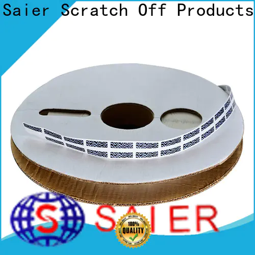 Saier scratch off tape factory for product package
