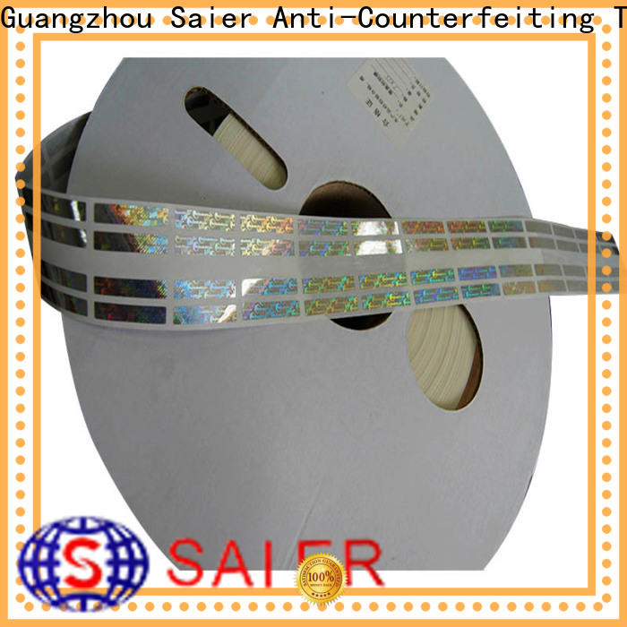 Saier 3d hologram label factory direct supply for sale