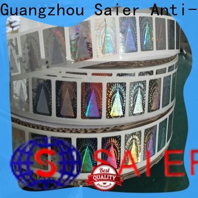 Saier widely-used hologram scratch off stickers producer on sale