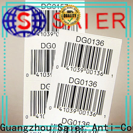 Saier durable custom security labels from manufacturer for package