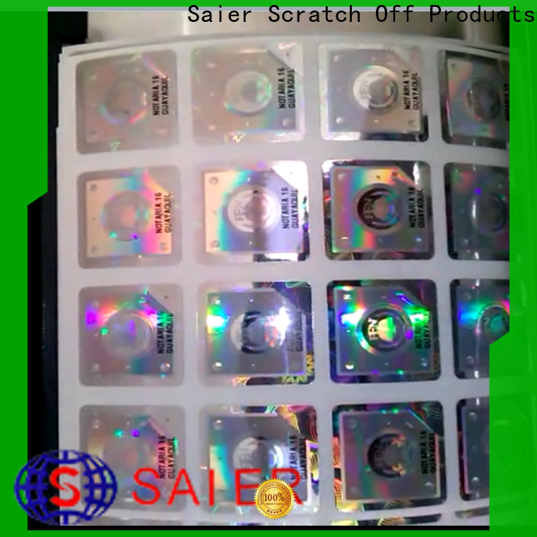 Saier hologram stamp shop now on sale