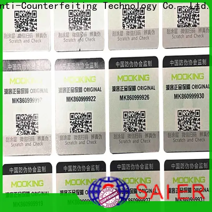 best value anti counterfeit label from manufacturer for package