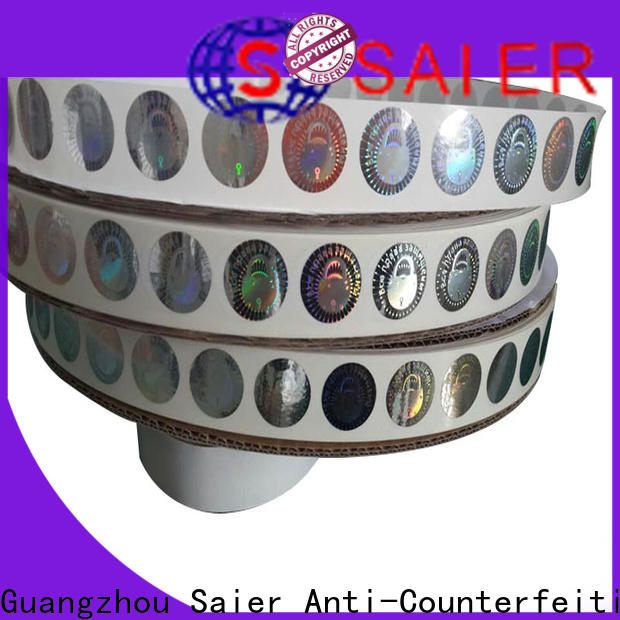 Saier hot-sale hologram seal supplier for ibulk production