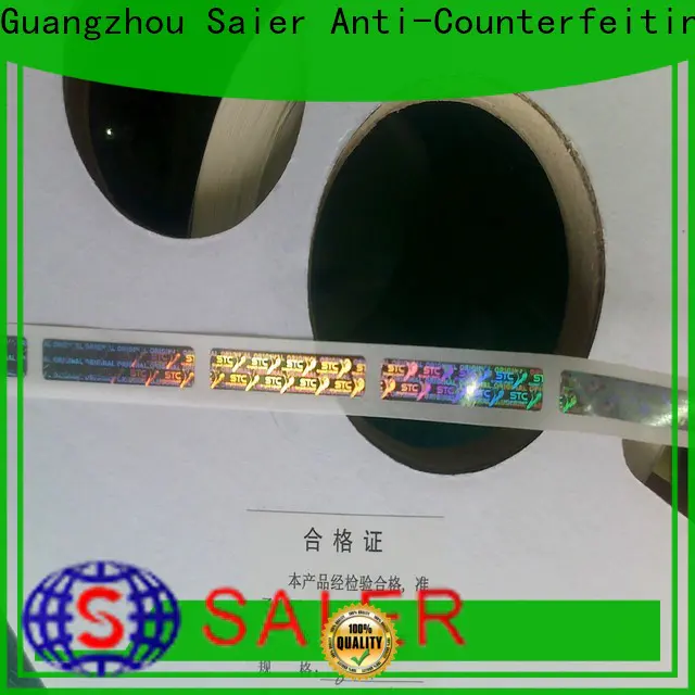 Saier silver scratch off stickers manufacturer for social security card