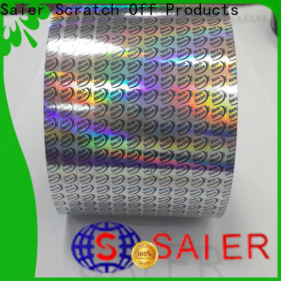 quality hot stamping hologram supplier for plastic