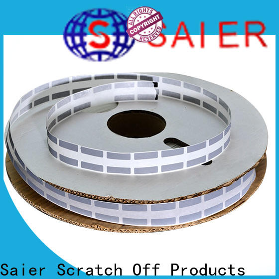 Saier cost-effective silver scratch off stickers in china for product package