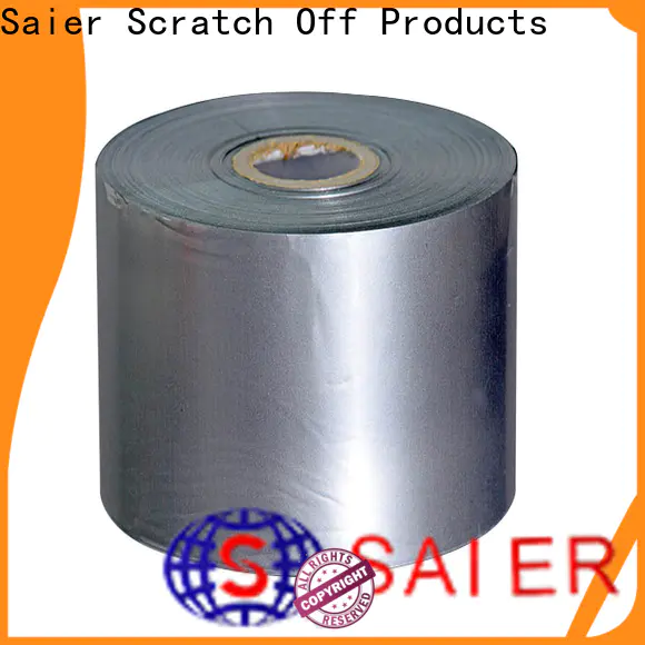 Saier foil stamping supplies manufacturer for plastic