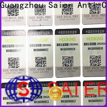 Saier adhesive sticker with qr code shop now bulk buy