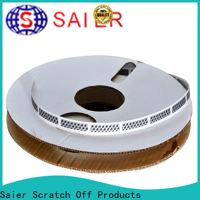 Saier scratch sticker supplier bulk buy