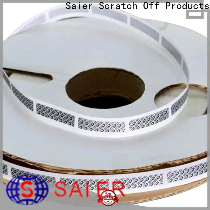 Saier 1 scratch off stickers producer bulk buy