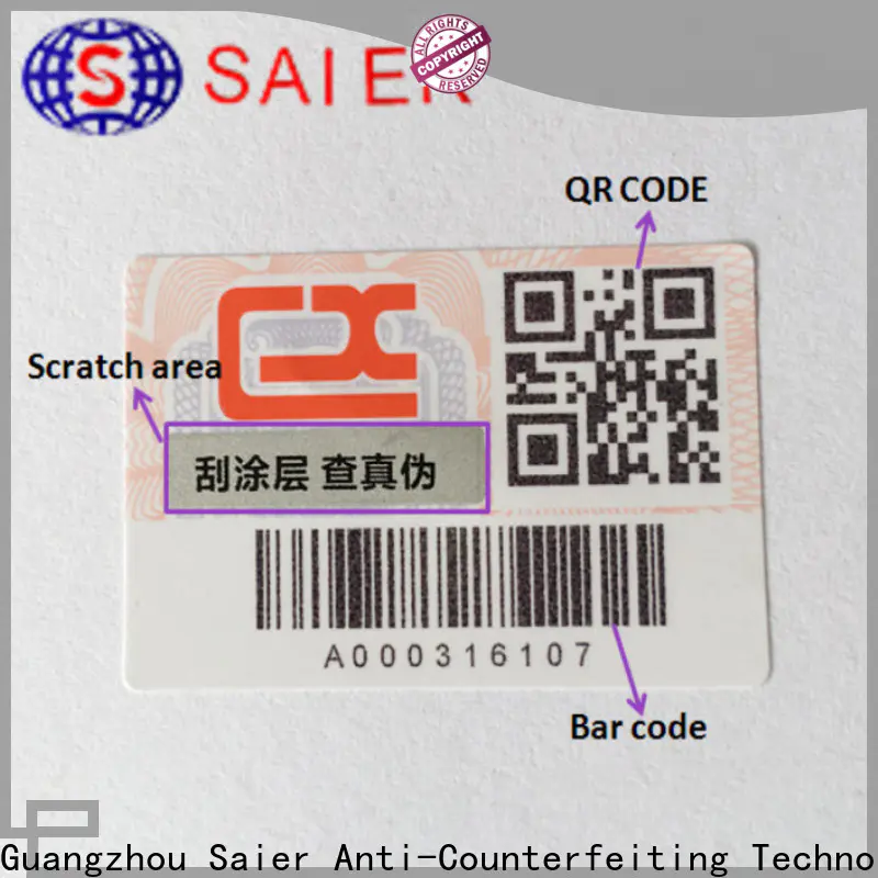 Saier custom security labels grab now for package
