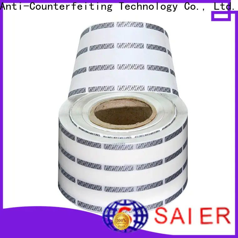Saier silver scratch off material factory price for credit card