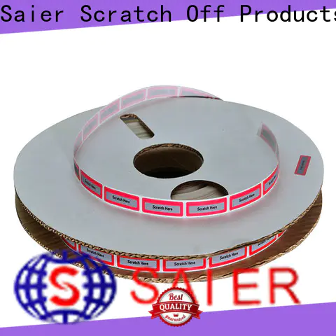 Saier void security labels from China for product package