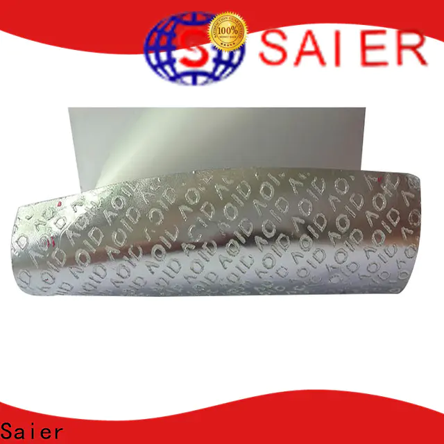 Saier promotional void sticker factory direct supply bulk production