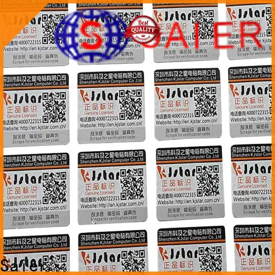 Saier latest security labels international wholesale for promotion