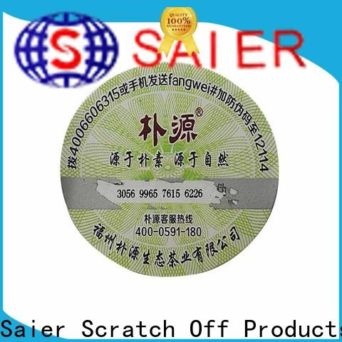 Saier hologram security label shop now for packaging