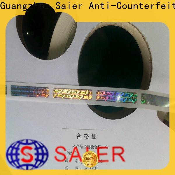 Saier custom scratch off tape series for id card