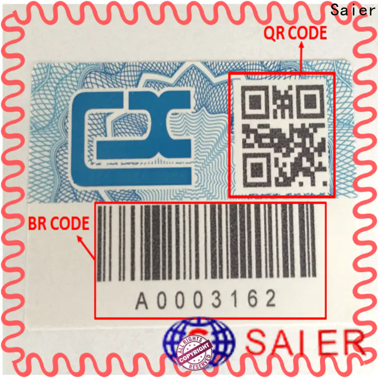 promotional security scratch off labels from China for package