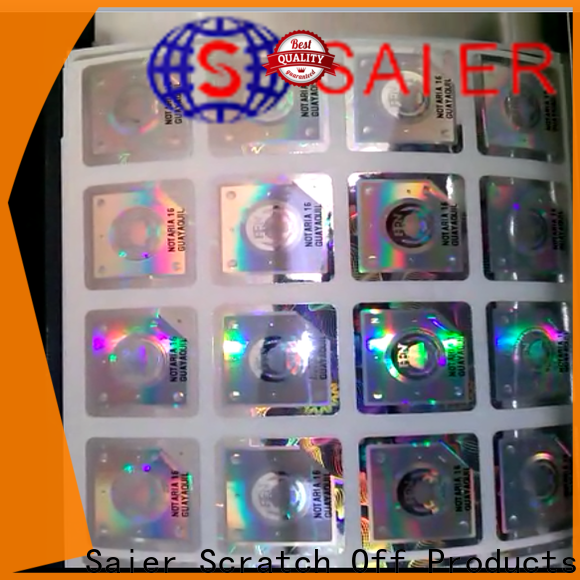customized hologram stamp with good price for ibulk production