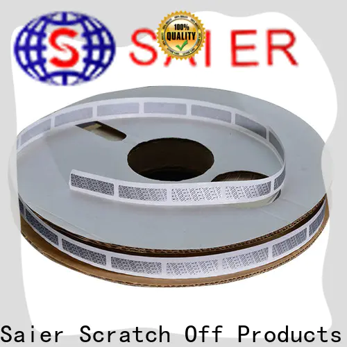 Saier customized scratch off sticker paper inquire now for sale