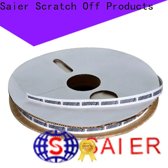 Saier customized scratch labels shop now for social security card