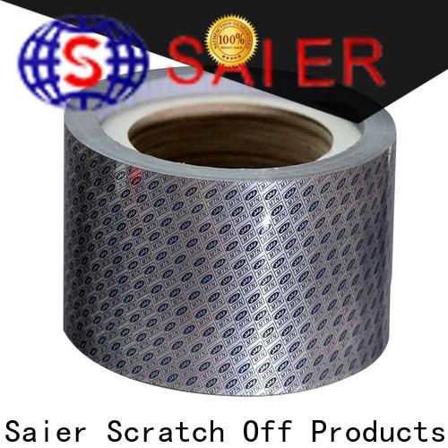 Saier new hot stamping hologram factory for promotion