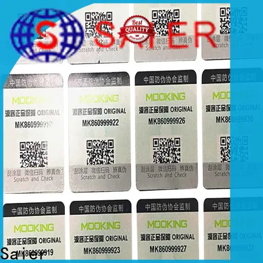 Saier anti fake label factory direct supply for package
