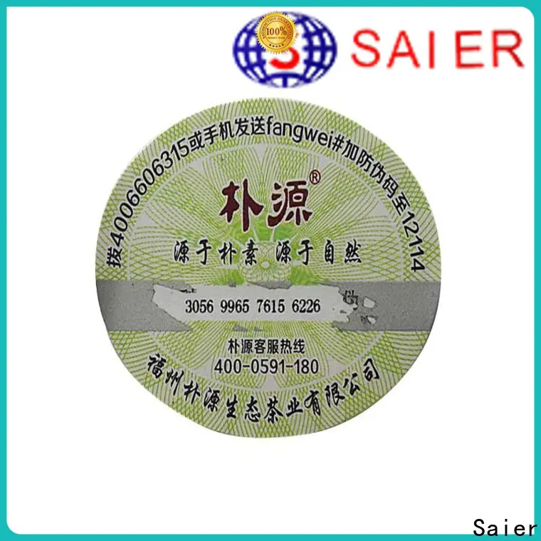 Saier latest anti theft security labels producer for product