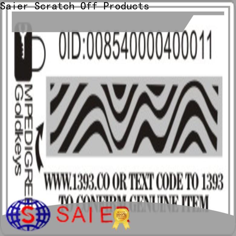 Saier security hologram directly sale for packaging
