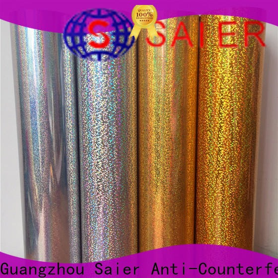Saier foil stamping paper from China for cardboard