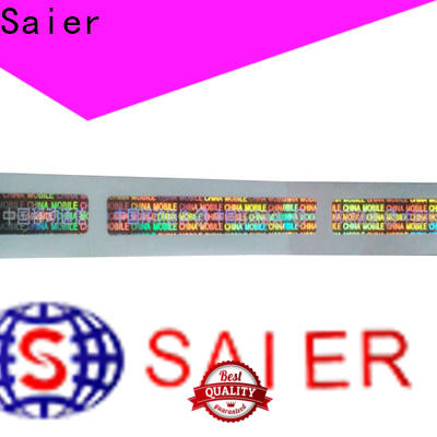 Saier widely-used scratch-off label with good price for credit card