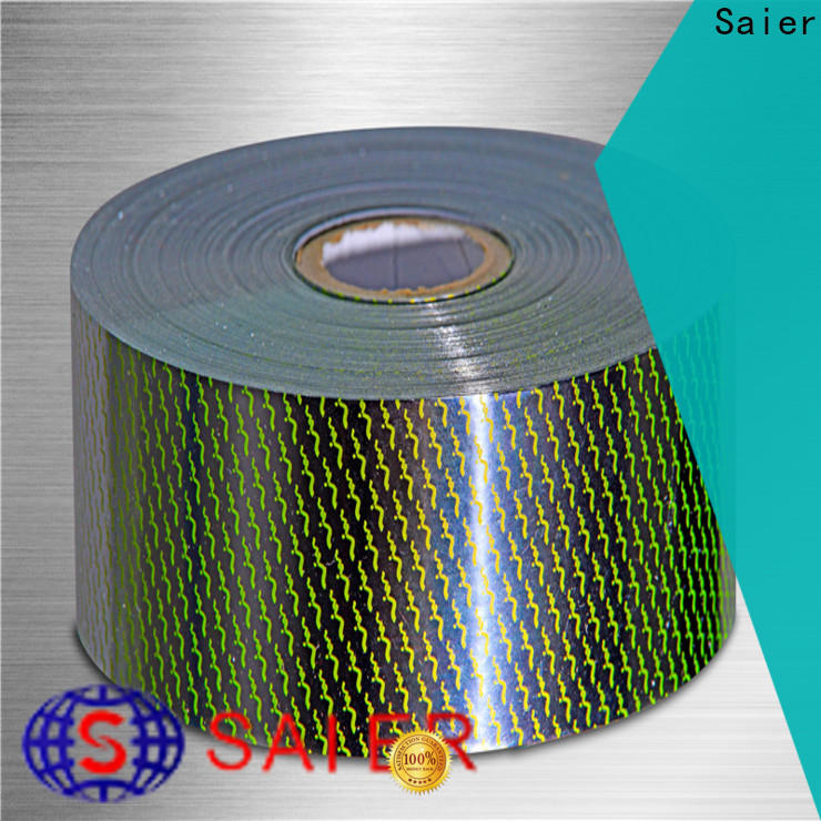 Saier hot stamping foil paper factory price bulk production