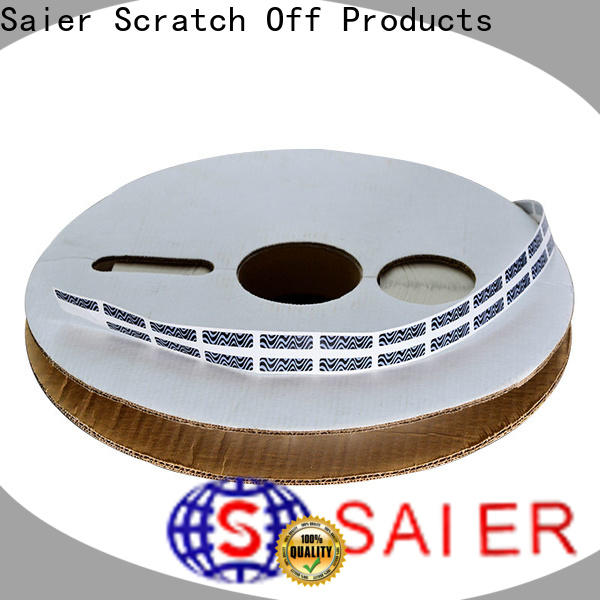Saier scratch labels manufacturer for sale