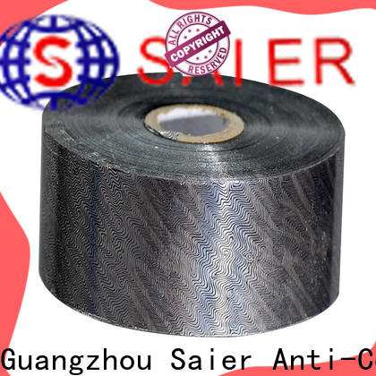 Saier hot foil stamping supplies wholesale for cloth