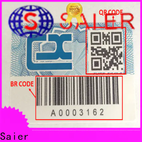Saier practical anti fake label directly sale for promotion