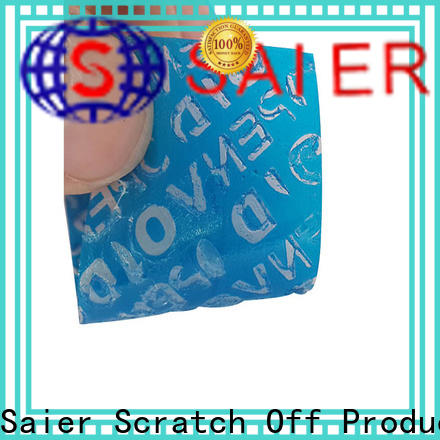 Saier hot-sale warranty void stickers with high reputation