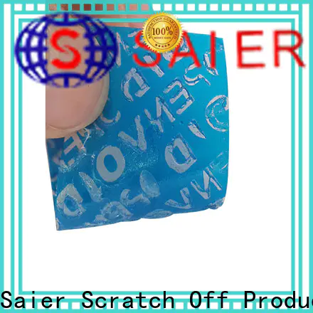 Saier hot-sale warranty void stickers with high reputation