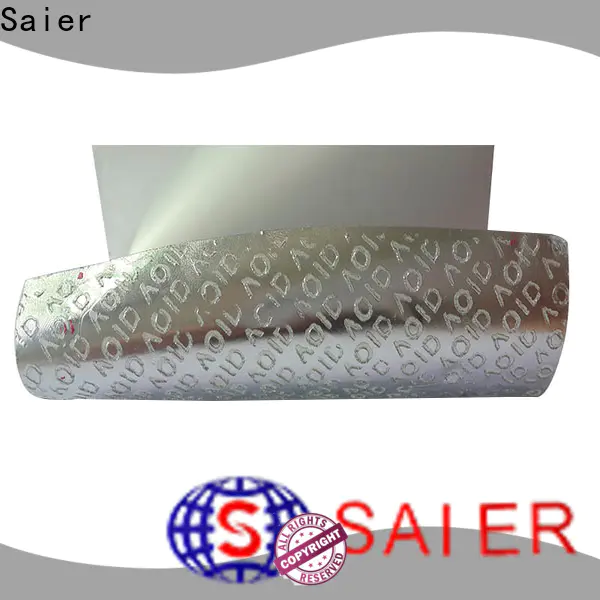 Saier best value custom void stickers from China