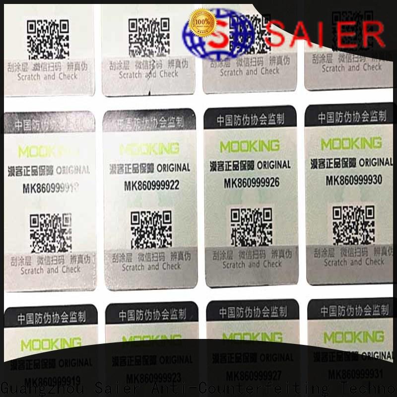 custom anti-counterfeiting sticker from China bulk buy