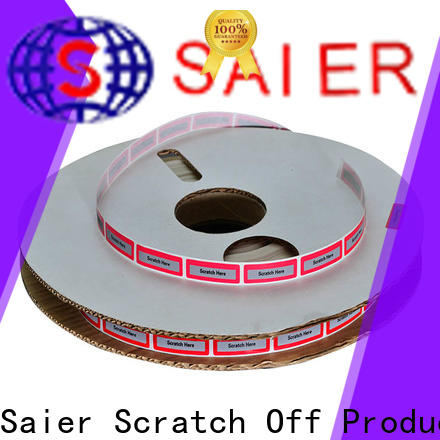 Saier customized custom void stickers wholesale bulk production