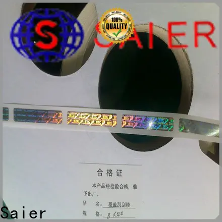 Saier quality scratch off sheets factory direct supply for driver's license