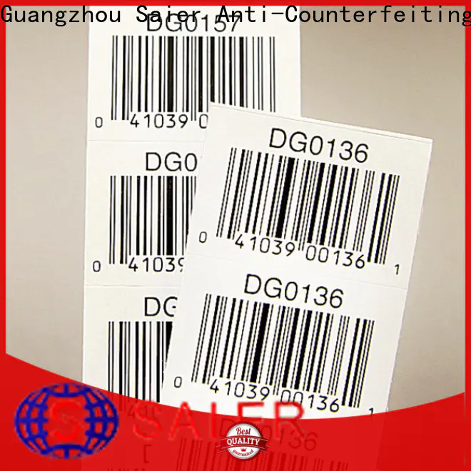 Saier anti-counterfeiting sticker grab now bulk production