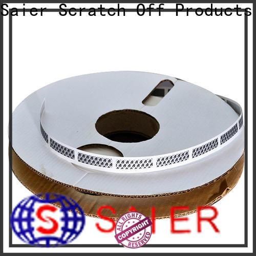 Saier scratch off labels in china bulk production