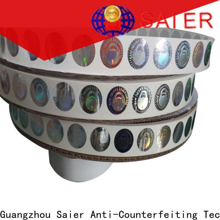 Saier hot selling label hologram in china d card