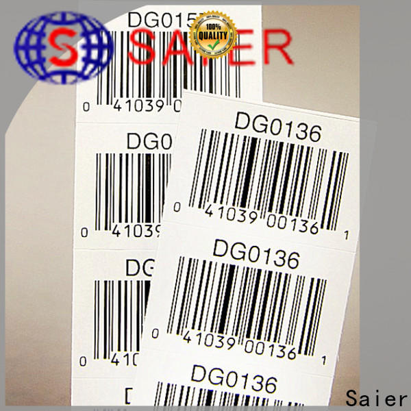 Saier security adhesive sticker with pin code factory direct supply on sale