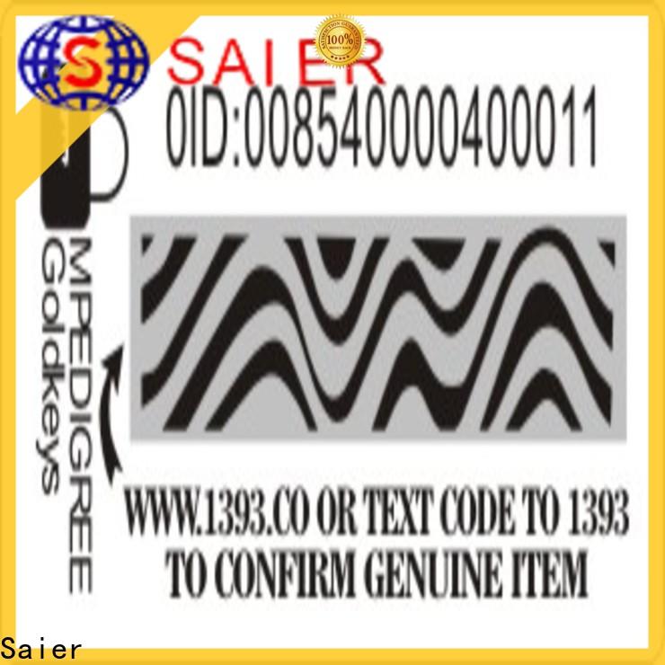 Saier hot-sale security stickers factory for product