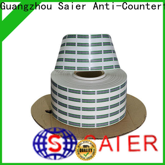 Saier security void tape manufacturer bulk production